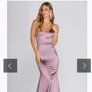 Long Evening Gown with Train